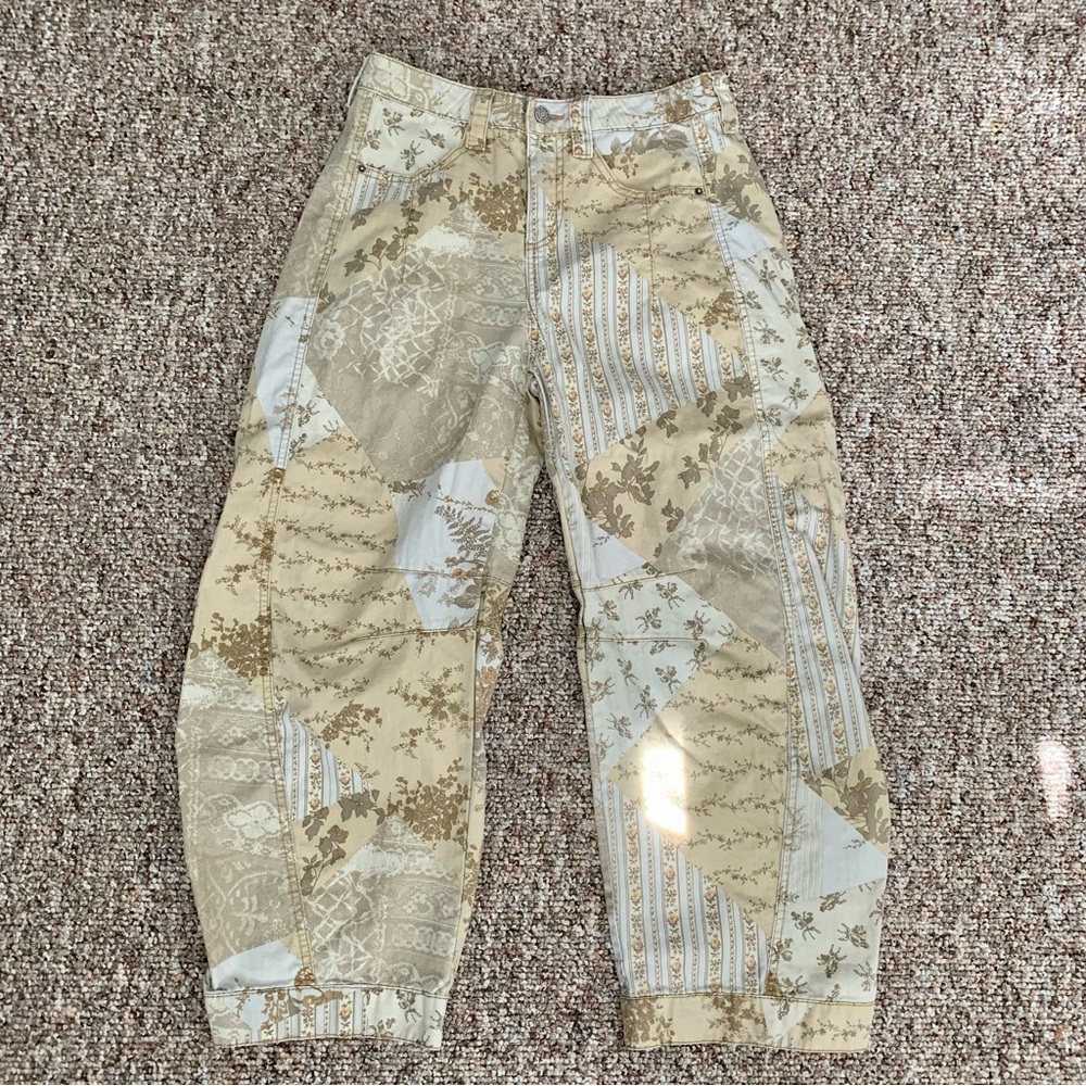 Urban Outfitters BDG Low Rise Elise Barrel Leg Pant Cotton Size 6 Relaxed